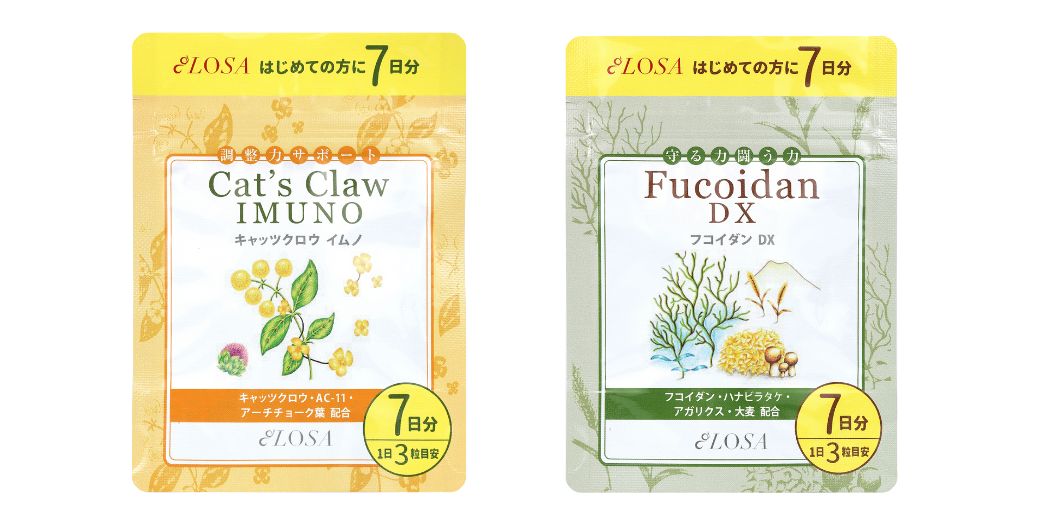 冬の環境変化に負けないコンディションへ『キャッツクロウイムノ』＆『フコイダンDX』 ミニサイズシリーズに11月新登場！