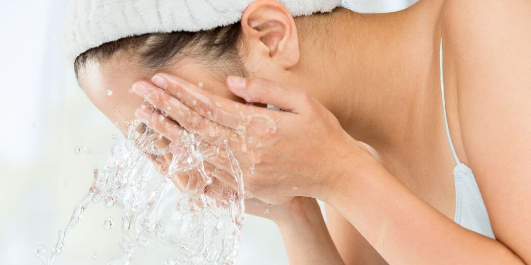春の敏感肌にやさしい洗顔ケアのイメージ