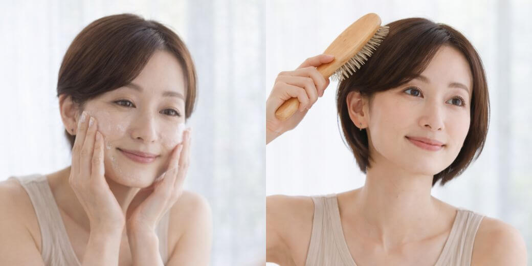 入浴前に行うクレンジング方法 洗面所でのスキンケア