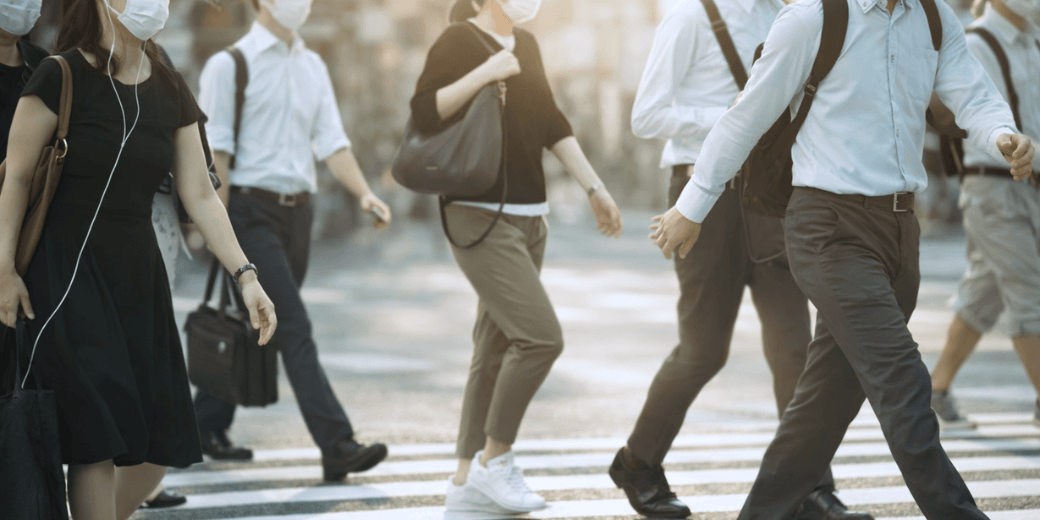 コロナ禍で外出機会が減った街の様子