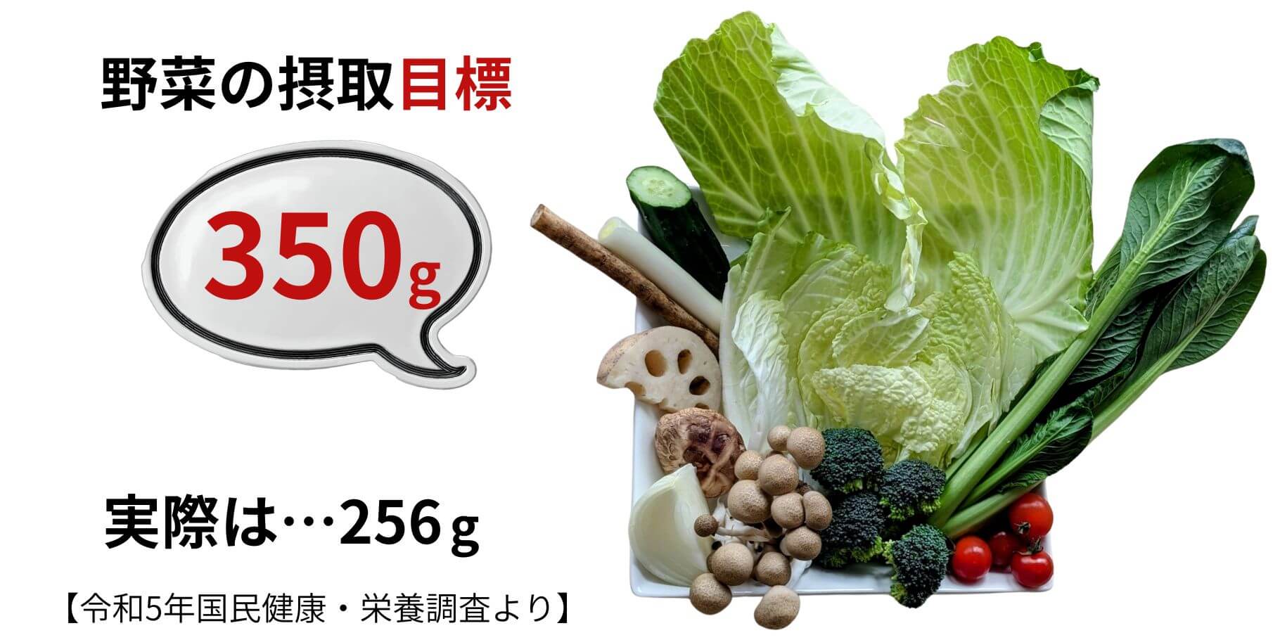 野菜の摂取目標